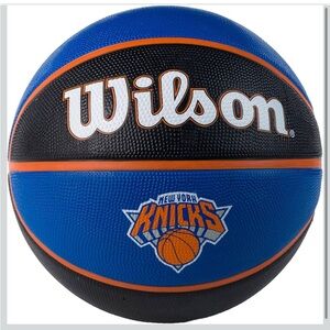 NEW Wilson Knicks NBA Basketball - Blue, Black, and Orange